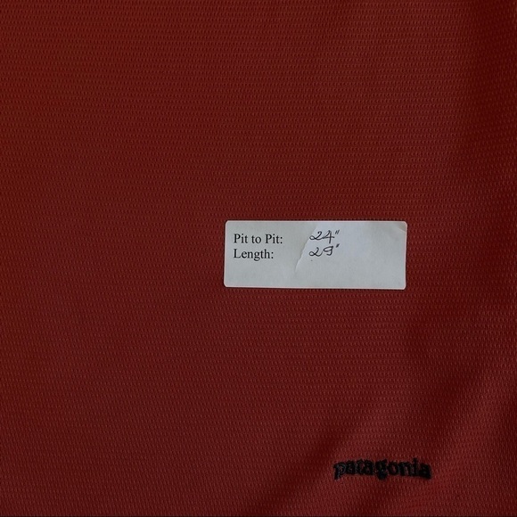 ❤️ PATAGONIA Orange Daily Capilene Short Sleeves Shirt J31 - Picture 4 of 7